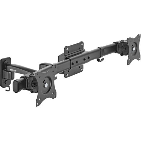 SpeaKa Professional SP-TVM-512 x2 Support mural pour écran 33,0 cm (13") - 68,6 cm (27") noir rotatif, inclinable, mobile S304402