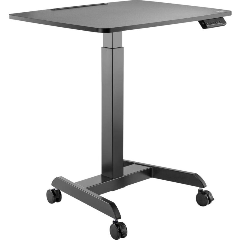 table haute speaka professional sp-9957420 plage daltitude: 780 à 1280 mm (l x p) 800 mm x 600 mm noir réglable en haut