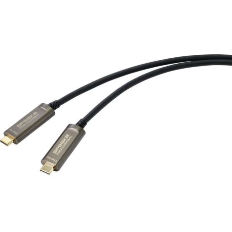 SpeaKa Professional USB-C® Cavo Spina USB-C®, Spina USB-C® 10.00 m Nero SP-9505620 guaina in TPE Cavo USB-C®