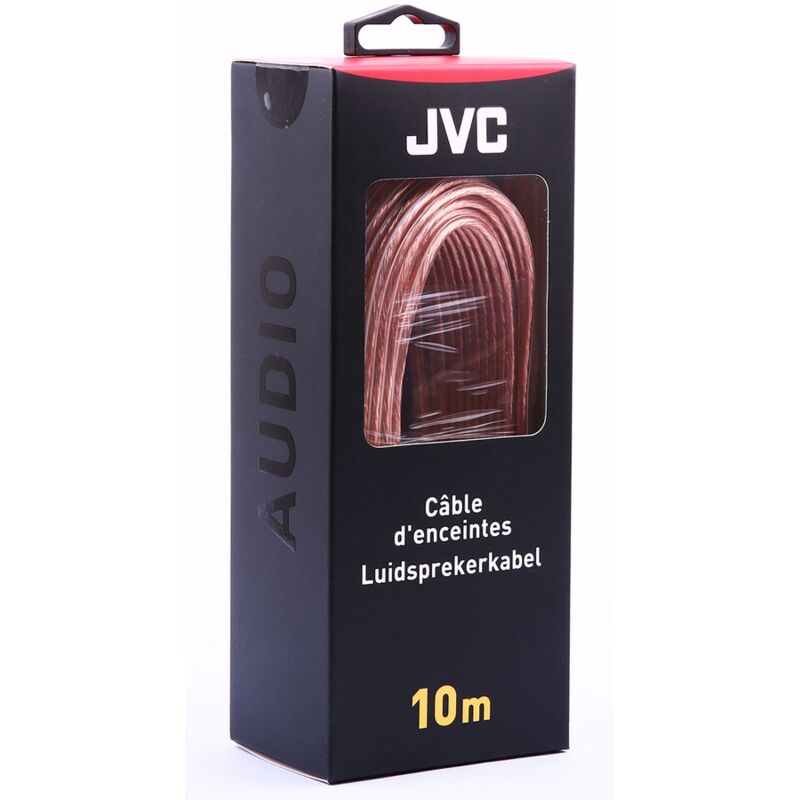 JVC - speaker cable 10M Câble d'enceinte de 10 mètres,Diamètre 0,9 mm²