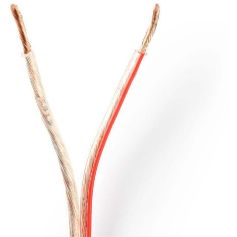 Speaker cable  2x 250 mm  cca  1000 m  round  pvc  transparent  wrap 40322445 40322445 40322445 40322445 40322445