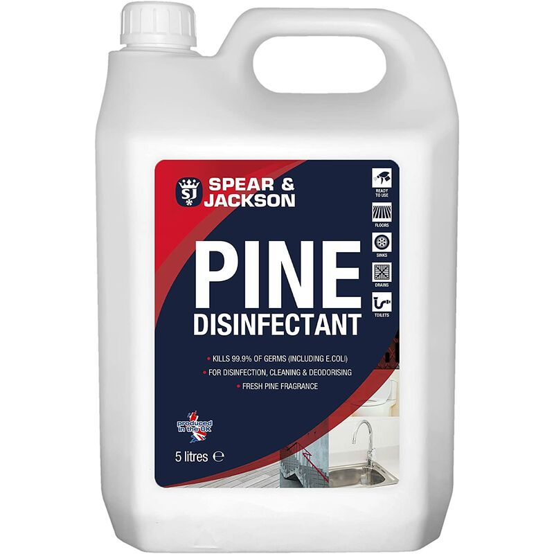 Spear and Jackson - Pine Disinfectant - 5L Concentrate…