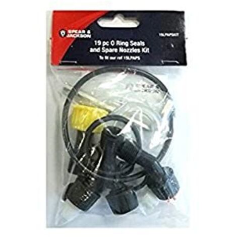 Spear & Jackson 15LPAPSKIT Set di 0 guarnizioni ad Anello e ugelli per 15LPAPS, Nero, 20 x 11 x 2.5 cm