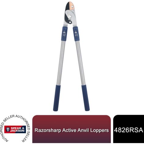 Spear & Jackson 4826RSA Razorsharp Active Anvil Loppers Heavy Duty Garden Tool