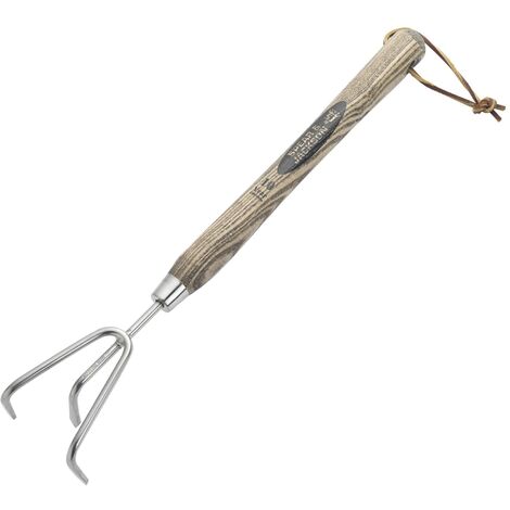 Spear & Jackson 5210PC - Coltivatore tradizionale a 3 rebbi in acciaio inox con manico da 30,5 cm