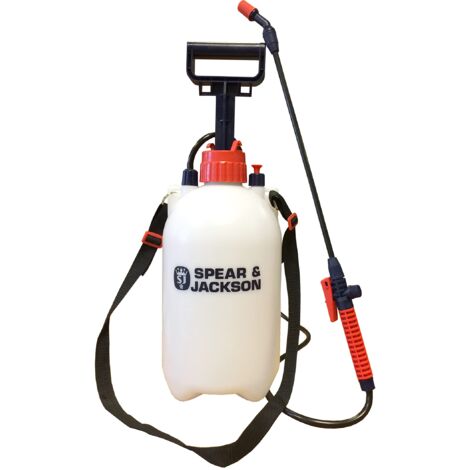 Spear & Jackson 5LPAPS Spruzzatore a pressione, con azionamento a pompa, 5 litri (Manuale non presente all'interno della scatola)