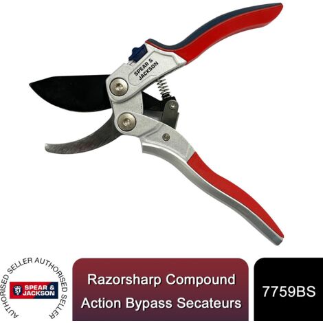 Spear & Jackson 7759BS Razorsharp Compound Action Bypass Secateurs