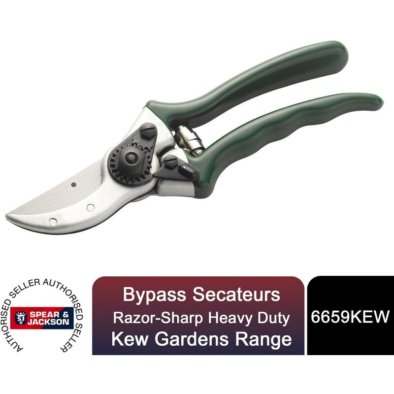 Bypass Secateurs, Razorsharp, Heavy Duty, Kew Gardens Range - Spear&jackson