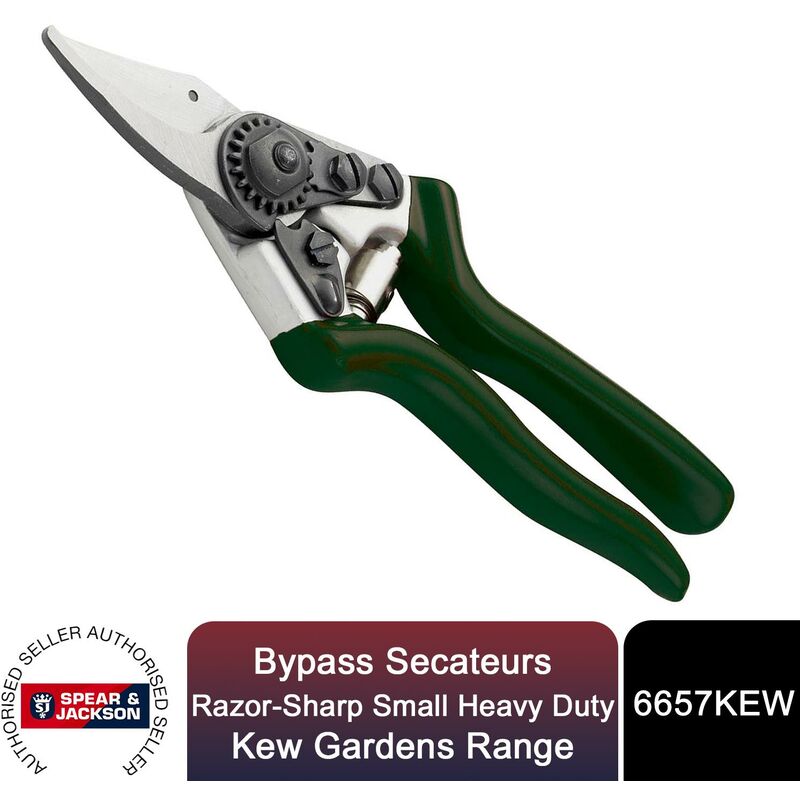 Bypass Secateurs, Razorsharp Small Heavy Duty, Kew Gardens Range - Spear&jackson