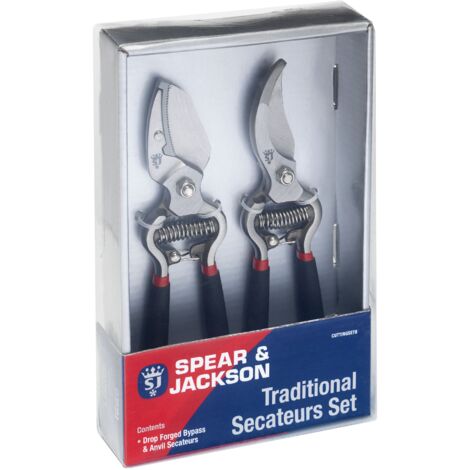 Spear & Jackson CUTTINGSET8 Set di cesoie tradizionali Bypass e Anvil