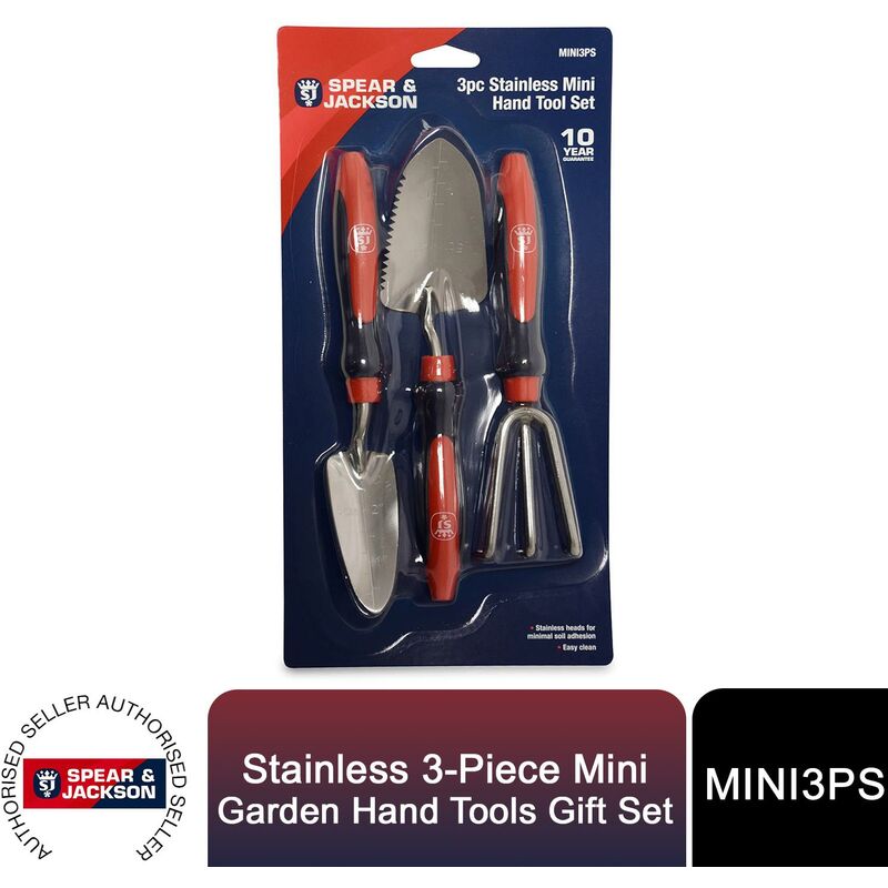 Gift Set of Stainless 3-Piece Mini Garden Hand Tools - Spear&jackson