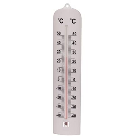 Spear Jackson thermomètre plastique blanc 28 cm précis