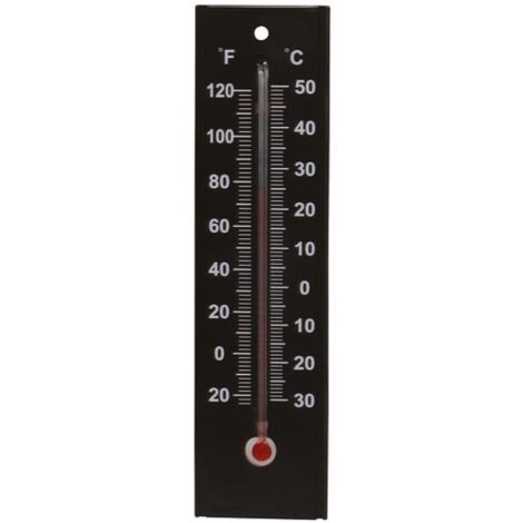 SPEAR & JACKSON - Thermomètre plastique noir 20cm