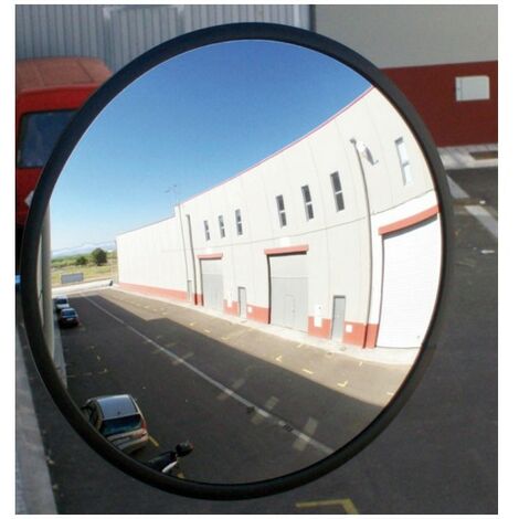 Specchio stradale convesso rettangolare 60 x 80 cm con riflettori