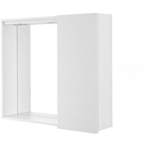 Specchiera da Bagno 1 Anta con Faretti Led Linea Stella - Colore: Bianco Lucido