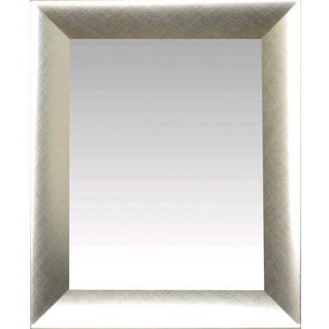 FRAMO Cornice specchio Argento opaco - 45x30 à 45x160 cm - specchio da  parete