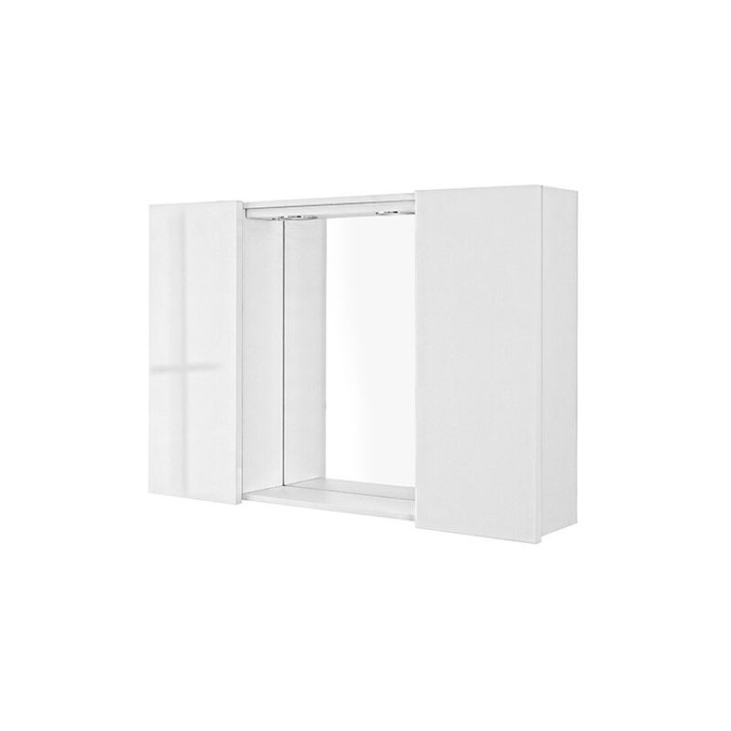 Specchiera bagno due ante Bianco 91x17x h61 cm