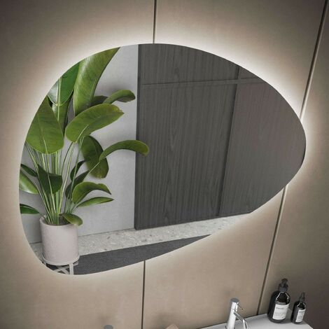 Specchiera Ovale 92 cm Stone  Specchi Semplici e Luminosi  StilProjectStore.com