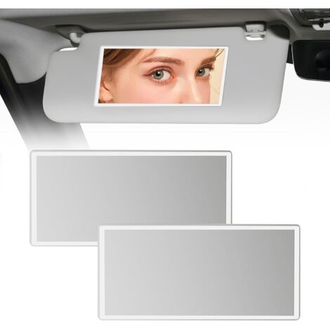 specchietti per auto in acciaio inossidabile, specchietti cosmetici per auto, specchietti parasole autoadesivi in acciaio inossidabile, 158 cm, adatti per auto e bagni