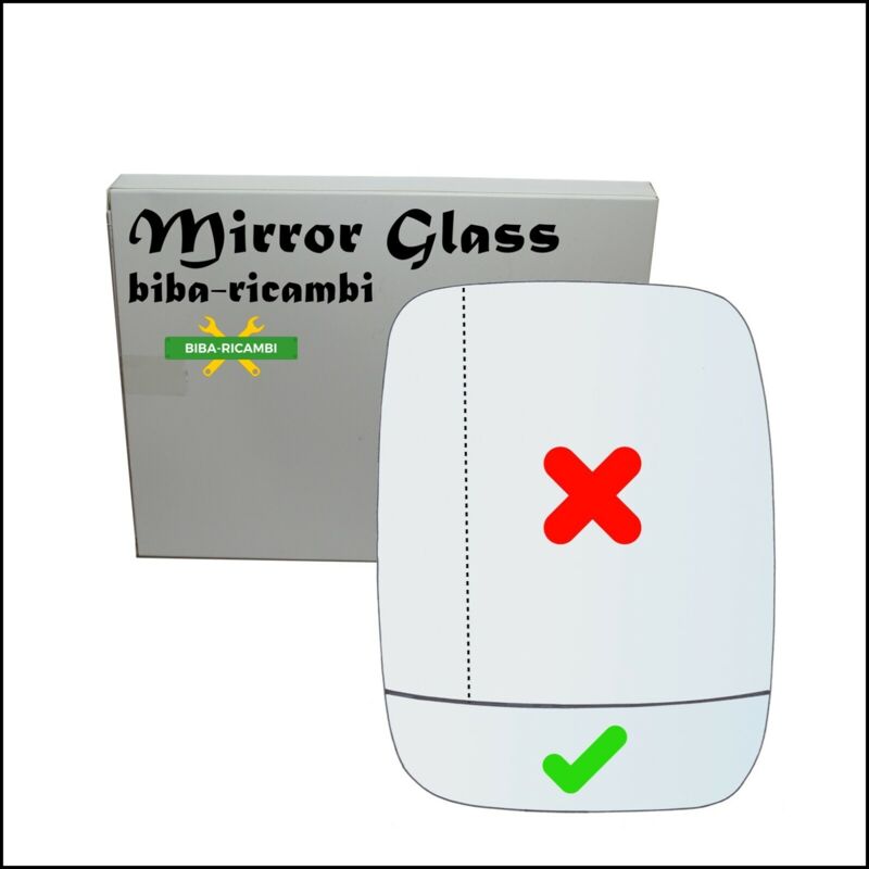 Specchietto nudo adesivo lato guidatore per opel vivaro b (x82) dal 14-19