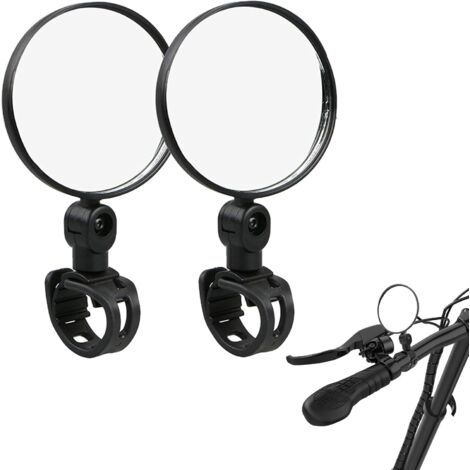 Specchietto per bicicletta, specchietto per bici, specchietto per scooter elettrico, specchietto convesso per bicicletta regolabile a 360°, per ciclismo, mountain bike