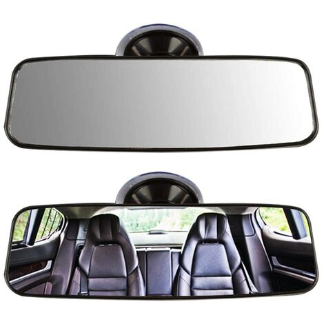 200*60MM Specchio a Ventosa per Auto Universale Specchio Retrovisore Auto con Ventosa Specchietto Retrovisore Interno Auto 