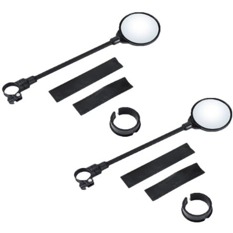 Specchietto retrovisore per bicicletta da 2 pezzi, specchietto retrovisore per scooter elettrico regolabile a 360°, specchio per manubrio per bicicletta per manubri da 22-32 mm,specchio HD rotondo per
