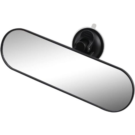 Specchietto retrovisore universale per auto e camion KZQ con ventosa (nero)