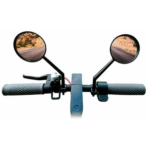 1 Paio Universale Moto Scooter Manubrio in Lega di Alluminio Pieghevole  Forma Rotonda Specchietto Retrovisore Base