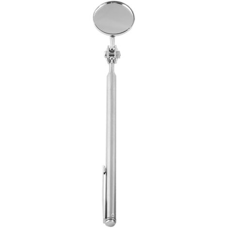 Specchietto telescopico per ispezione auto - 30x600 mm, lente rotonda con clip per penna, strumento manuale