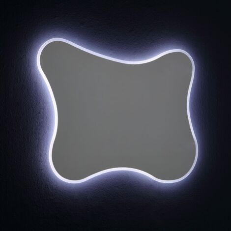 Specchio 100x75 con cornice a led