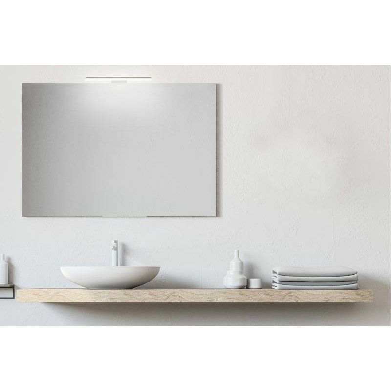 Smmo - Specchio 90x60 cm reversibile con lampada led premium