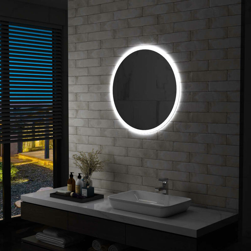 Specchio a led per Bagno 70 cm Vidaxl 85917