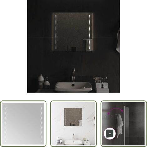 Specchio a LED -  Specchio da Bagno con Luci LED 50x50 cm
