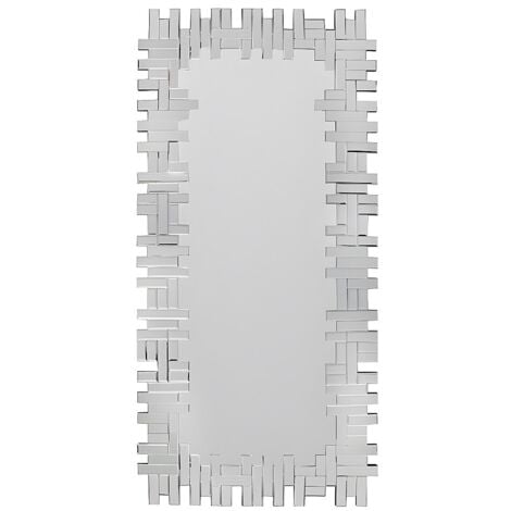 VENTE-UNIQUE Specchio a muro 120x2x57 cm Inox e MDF Argentato - LOLA