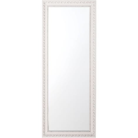 Specchio a parete - cornice bianca - 51 x 141 cm - Mauleon