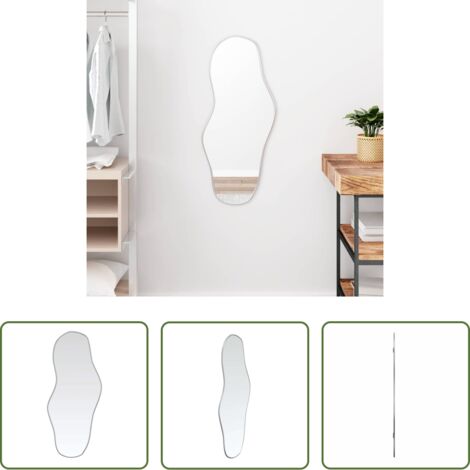 Specchio argento -  Specchio da Parete Argento 80x35 cm