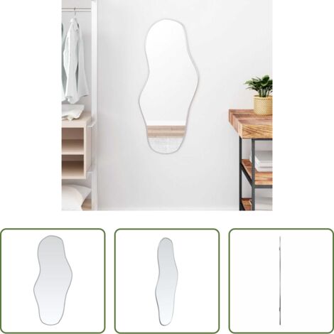 Specchio argento -  Specchio da Parete Argento 90x40 cm