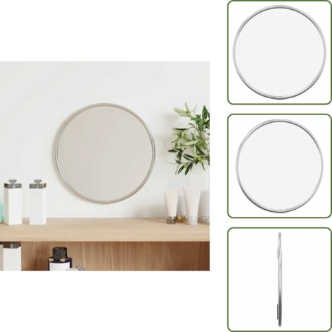Specchio argento - vidaXL Specchio da Parete Argento Ø 20 cm Rotondo - Specchio a parete