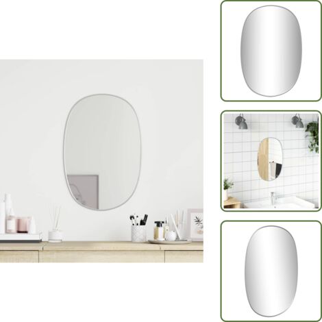 Specchio argento - vidaXL Specchio da Parete Argento 60x40 cm - Specchio moderno