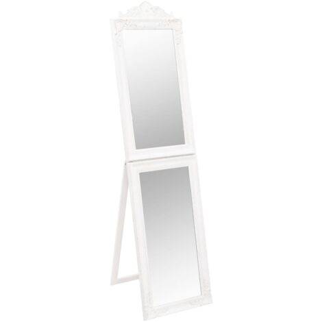 Specchio Autoportante Bianco 45x180 cm vidaXL