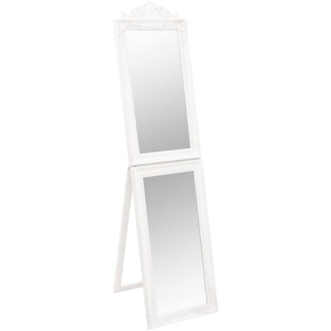 Specchio Autoportante Bianco 50x200 cm vidaXL