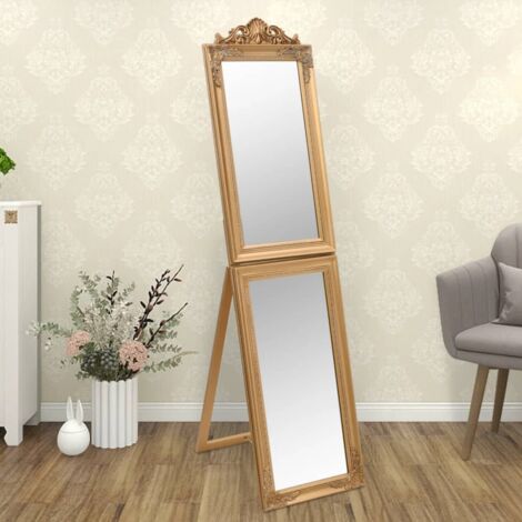 Specchio Dorato Kiran Ferro E Vetro Di 85,5x3x85,5