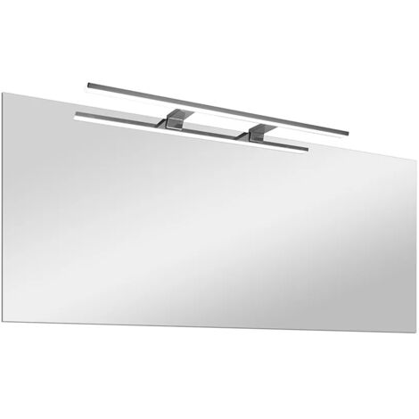 Specchio bagno 100x60 cm reversibile con luce LED naturale