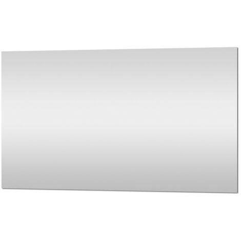 Specchio bagno 100x70 cm a filo lucido con installazione reversibile