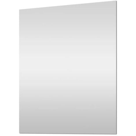 Specchio bagno 70x90 cm a filo lucido con installazione reversibile