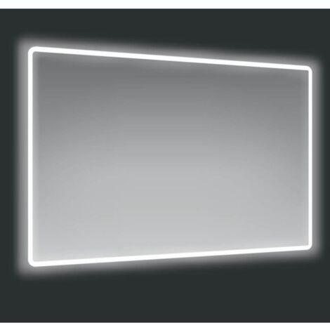 Specchio bagno con cornice LED retroilluminata 120x70 cm - Victoria