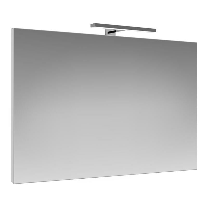 Come Cambiare Lampada Led Specchio Bagno.Specchio Bagno 60 X 80 Cm Con Lampada Led Reversibile Rettangolare