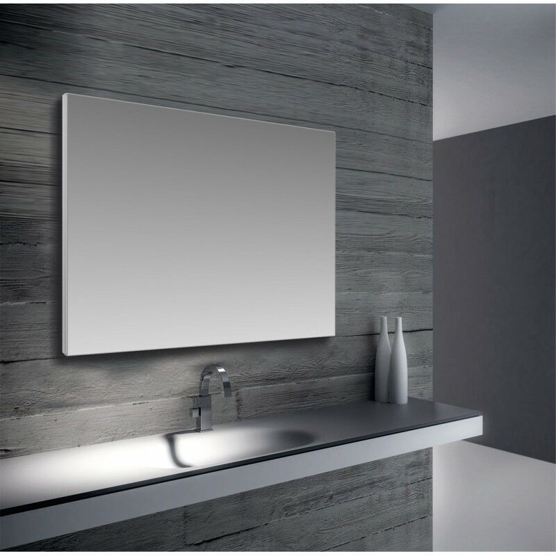 SPECCHIO CONTENITORE DA BAGNO CON ANTA SCORREVOLE IN ACCIAIO 46x66x12 CM