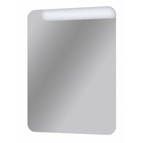 Specchio Bagno Design Retroilluminato con taglio led 75x55 Cm